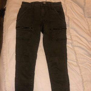 JOIE army green motto jeans